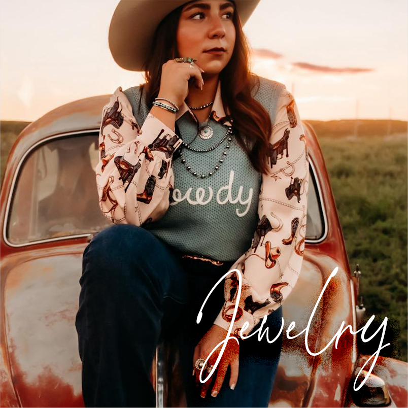 Southwest Jewelry and Western Styles at The Crystal Boot young girl wearing Howdy T Shirt and Cowboy Hat