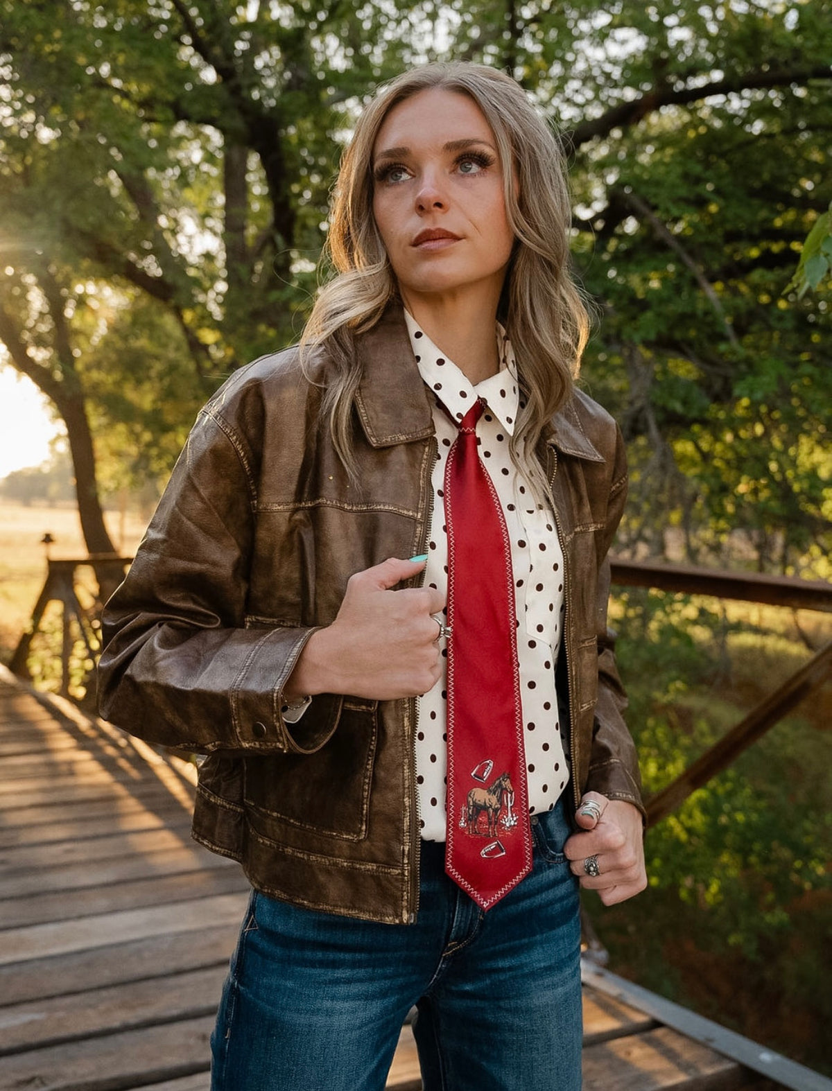 MS Coffee Faux Leather Jacket