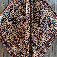 RD Brown Leopard Wild Rag