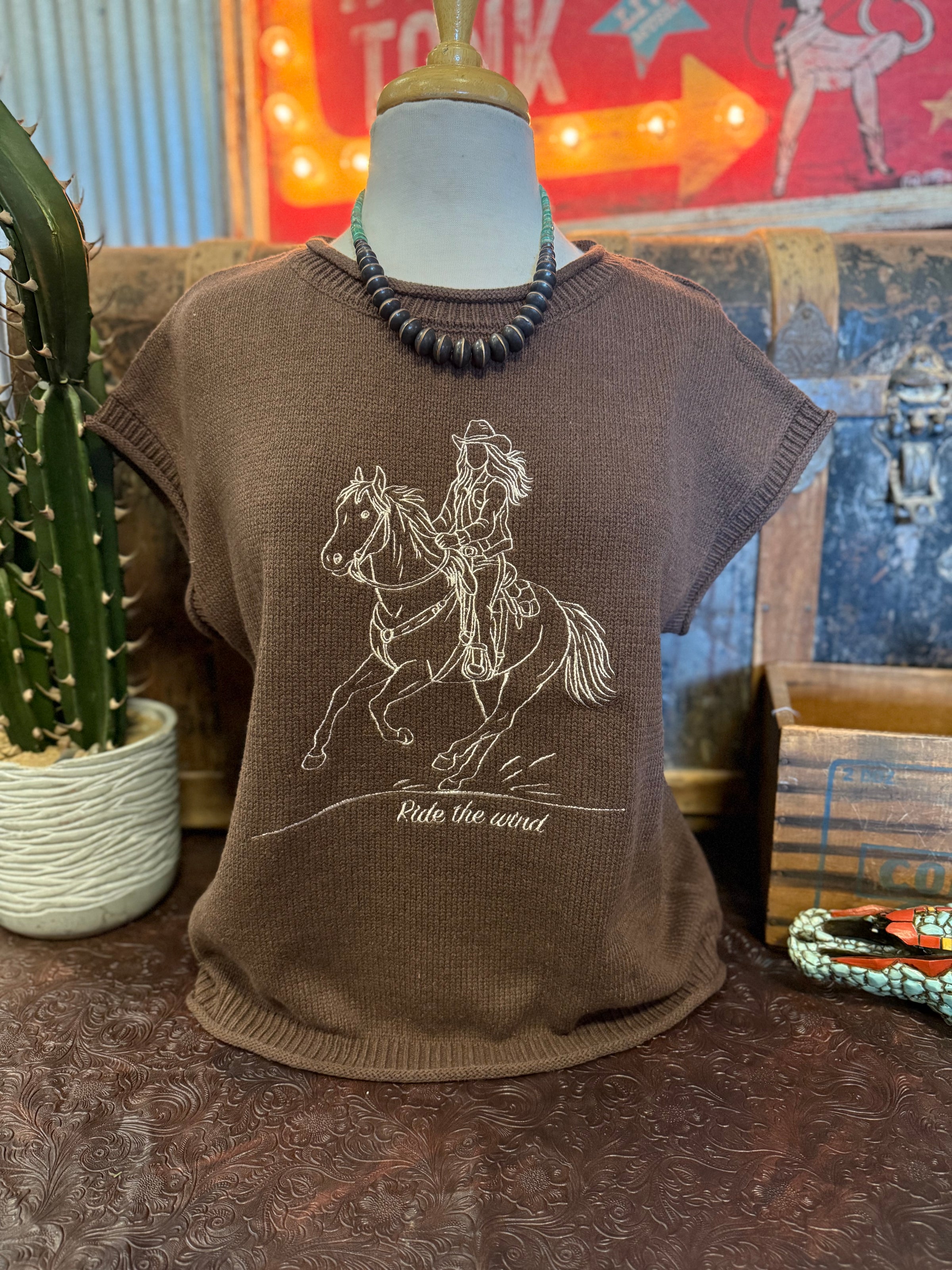 BP Chocolate Cowgirl Sweater
