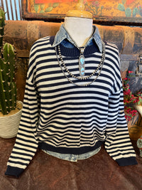 BP Navy/Light Blue Sweater