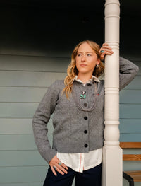 BP Grey Horse Polo Cardigan
