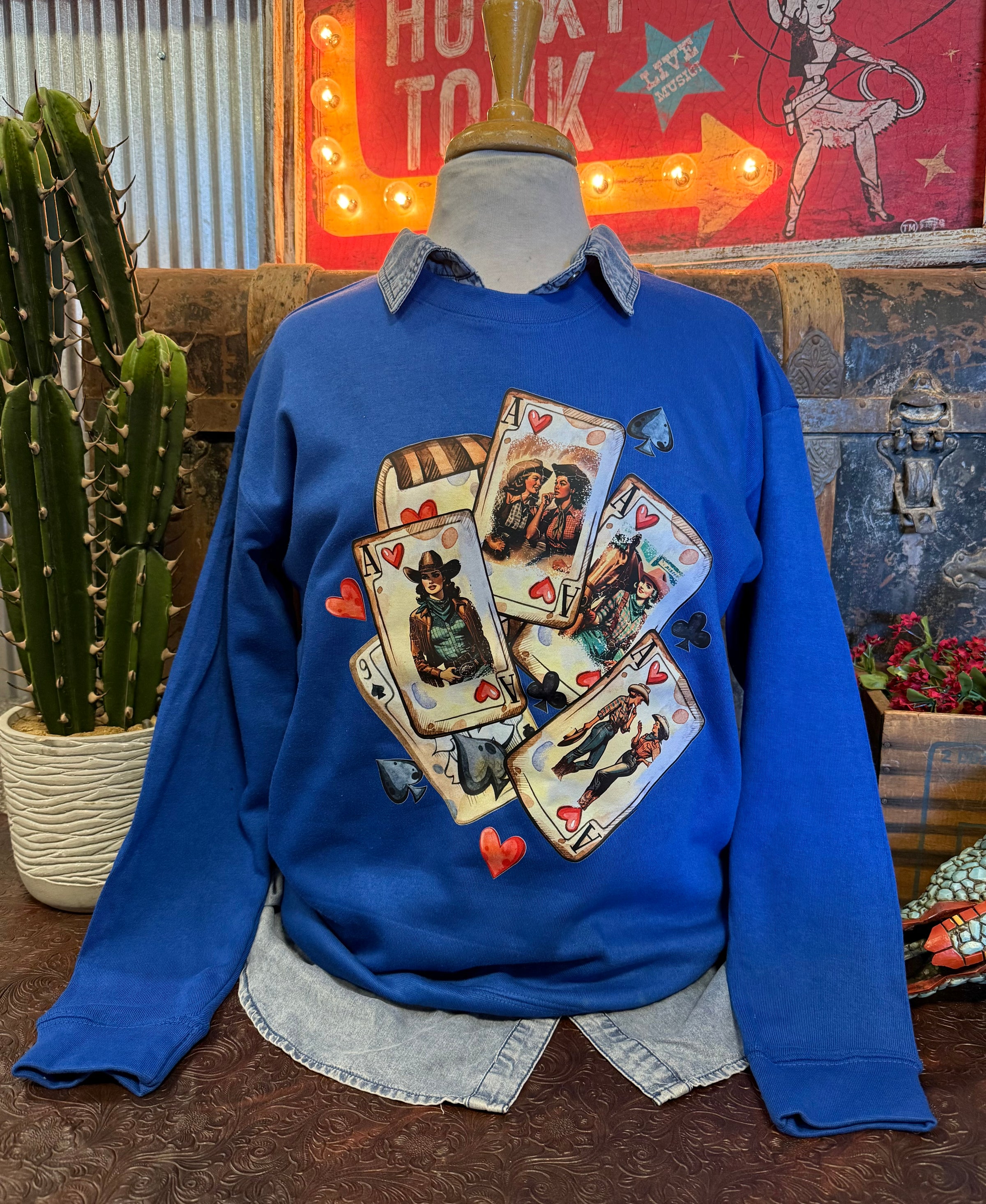 LB Blue Cards Sweatshirt