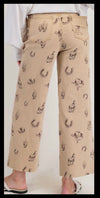 ES Tan Western Print Pants