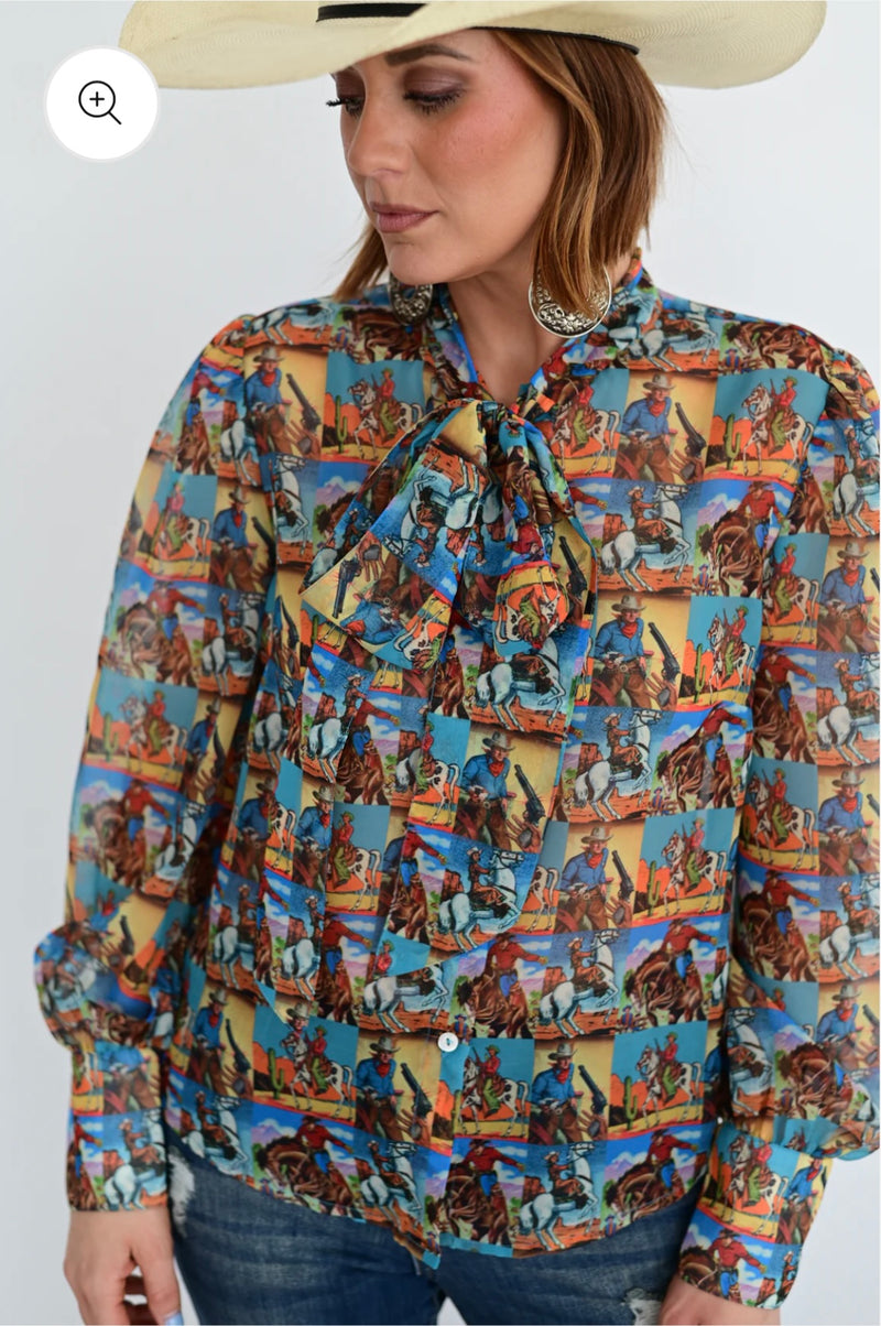 HH Popart Cowboy Chiffon