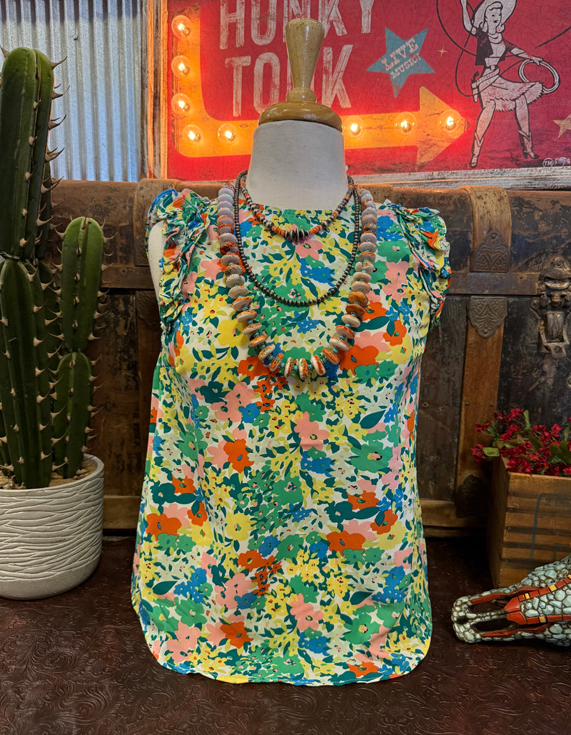 DR Green Floral Sleeveless
