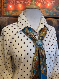 VL Cream/Brown Polka Dot BU