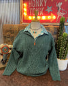 CR Teal Half Zip