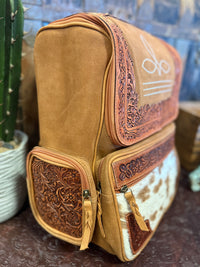 WL Brown Bootstitch Backpack