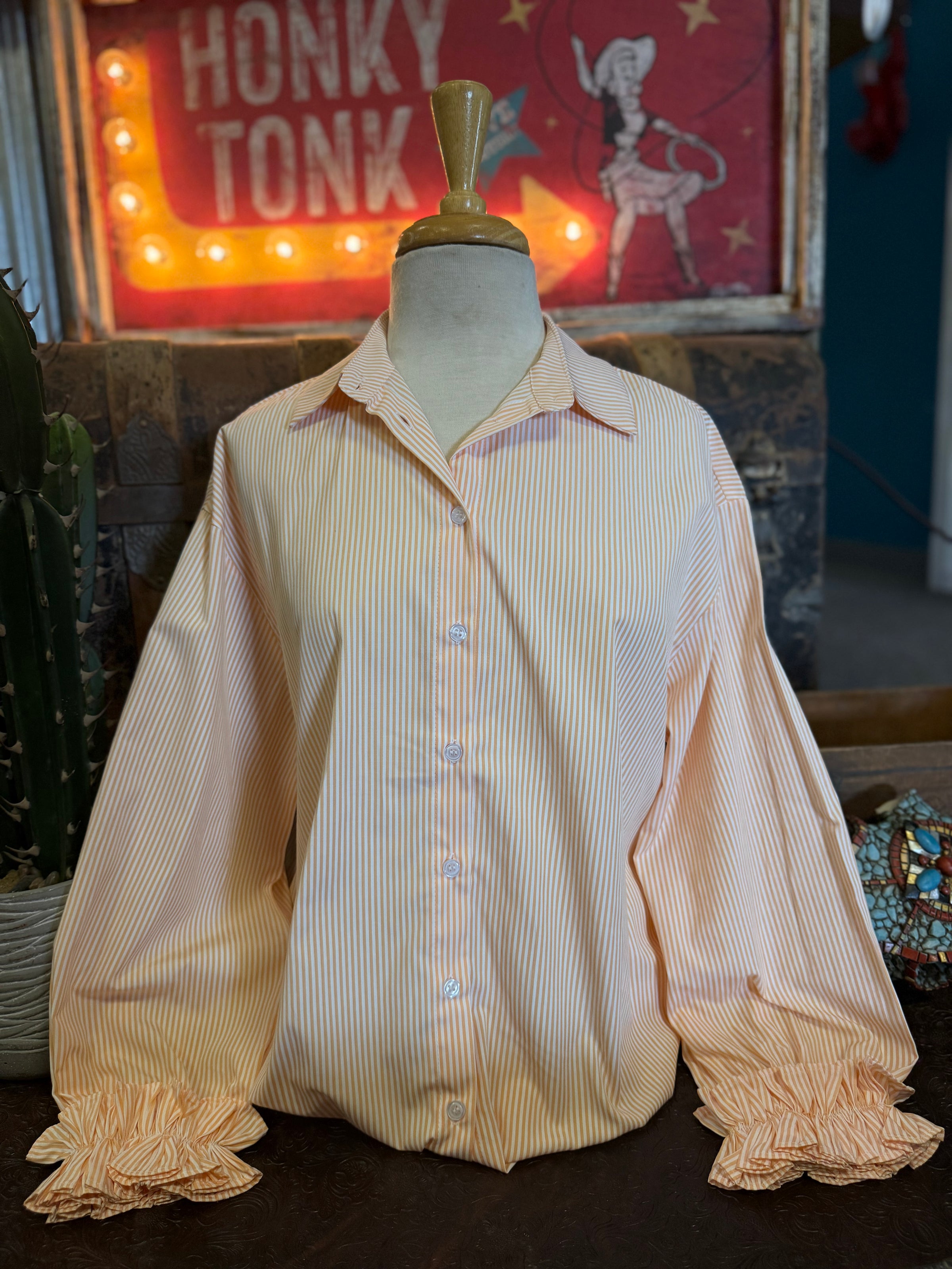 VL Orange Stripe LS