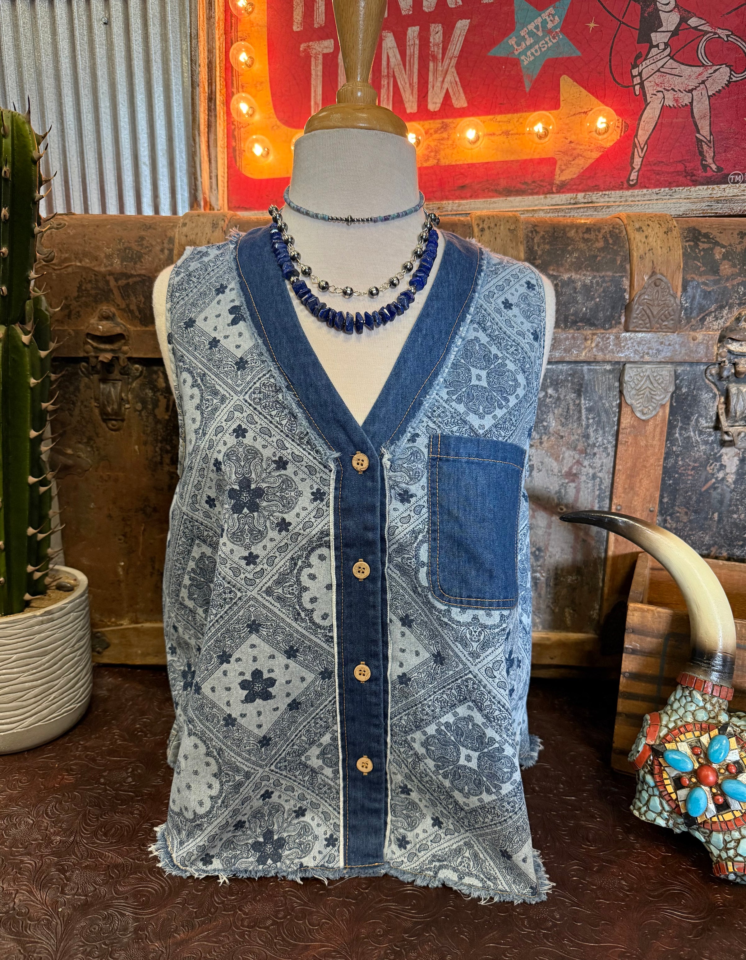 VJ Denim Sleeveless BU