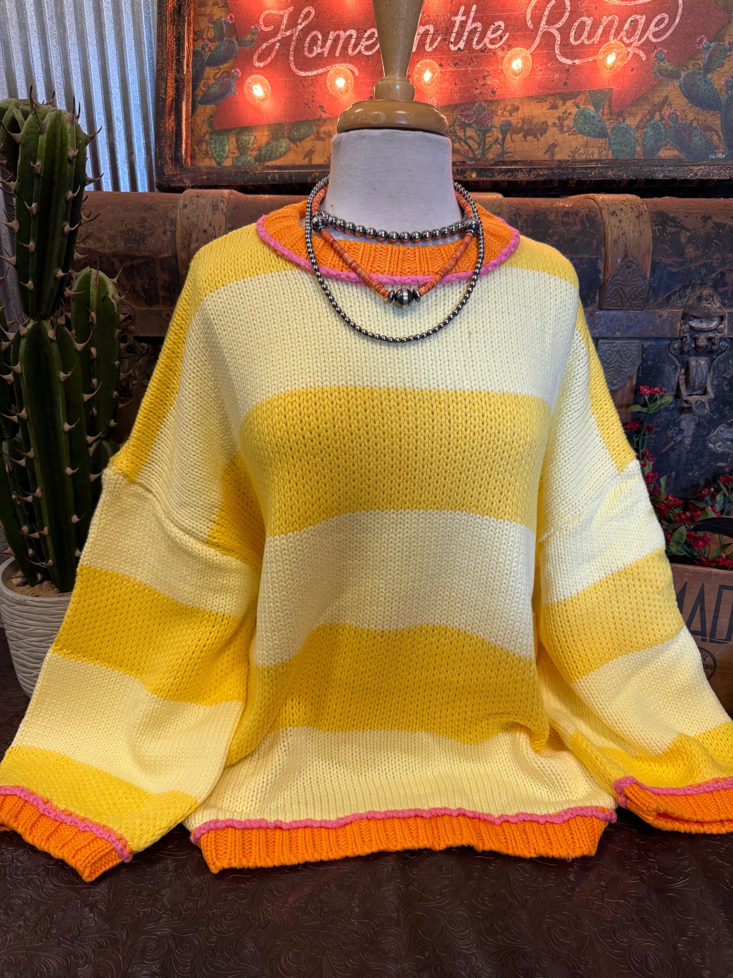 CT Lemon Stripe Sweater
