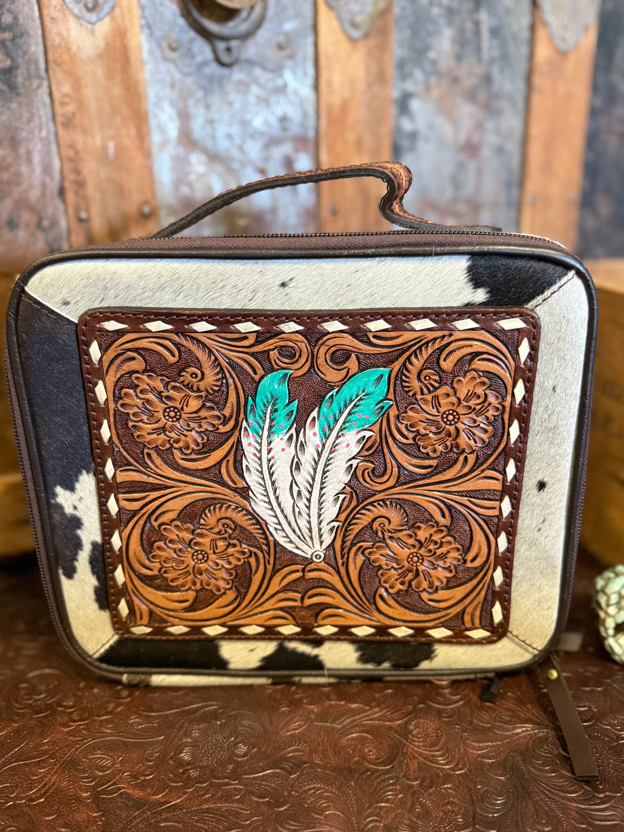 AD Feathers Jewelry Case