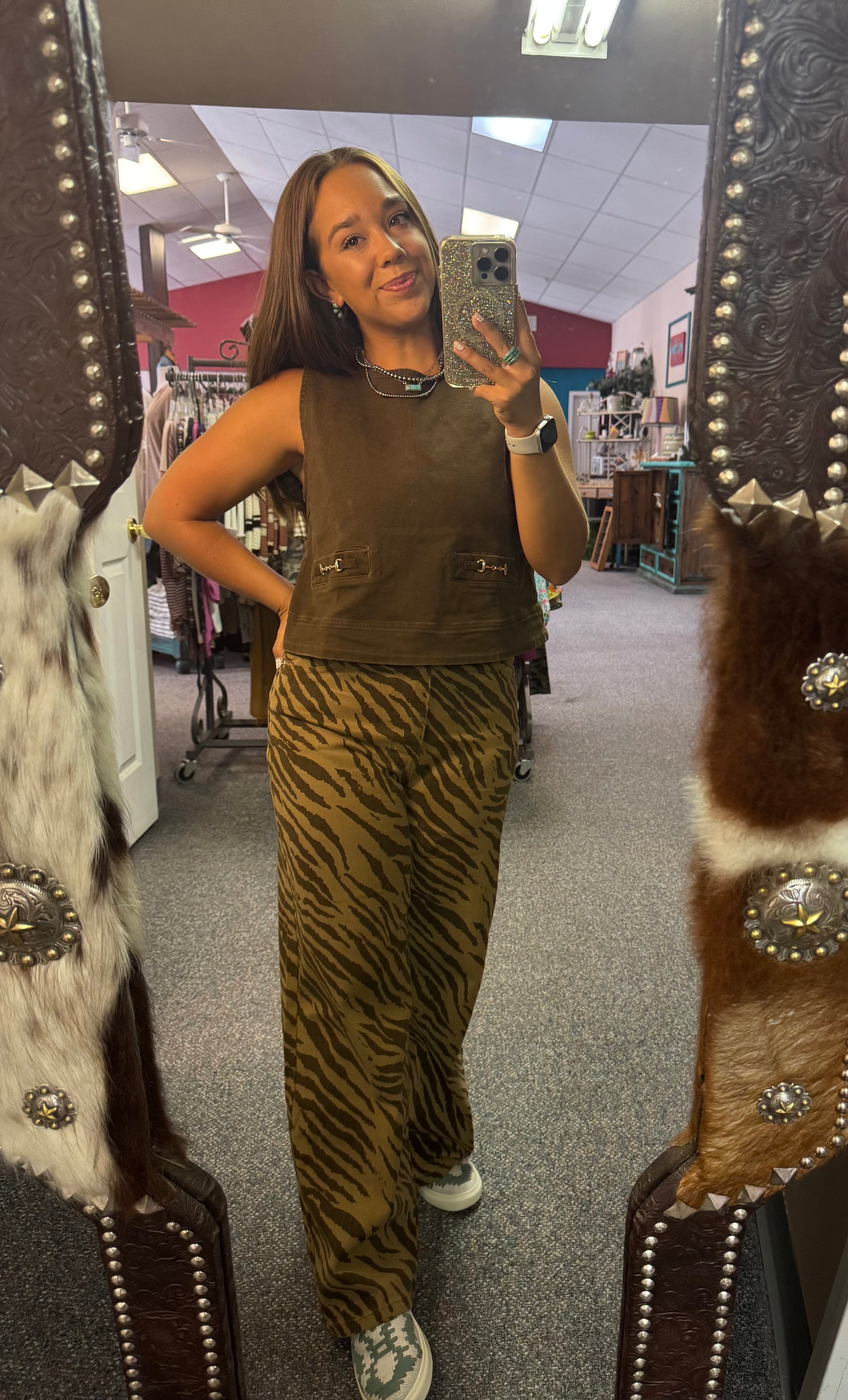 EN Brown Zebra Pants