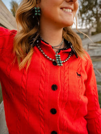 BP Red Horse Polo Cardigan