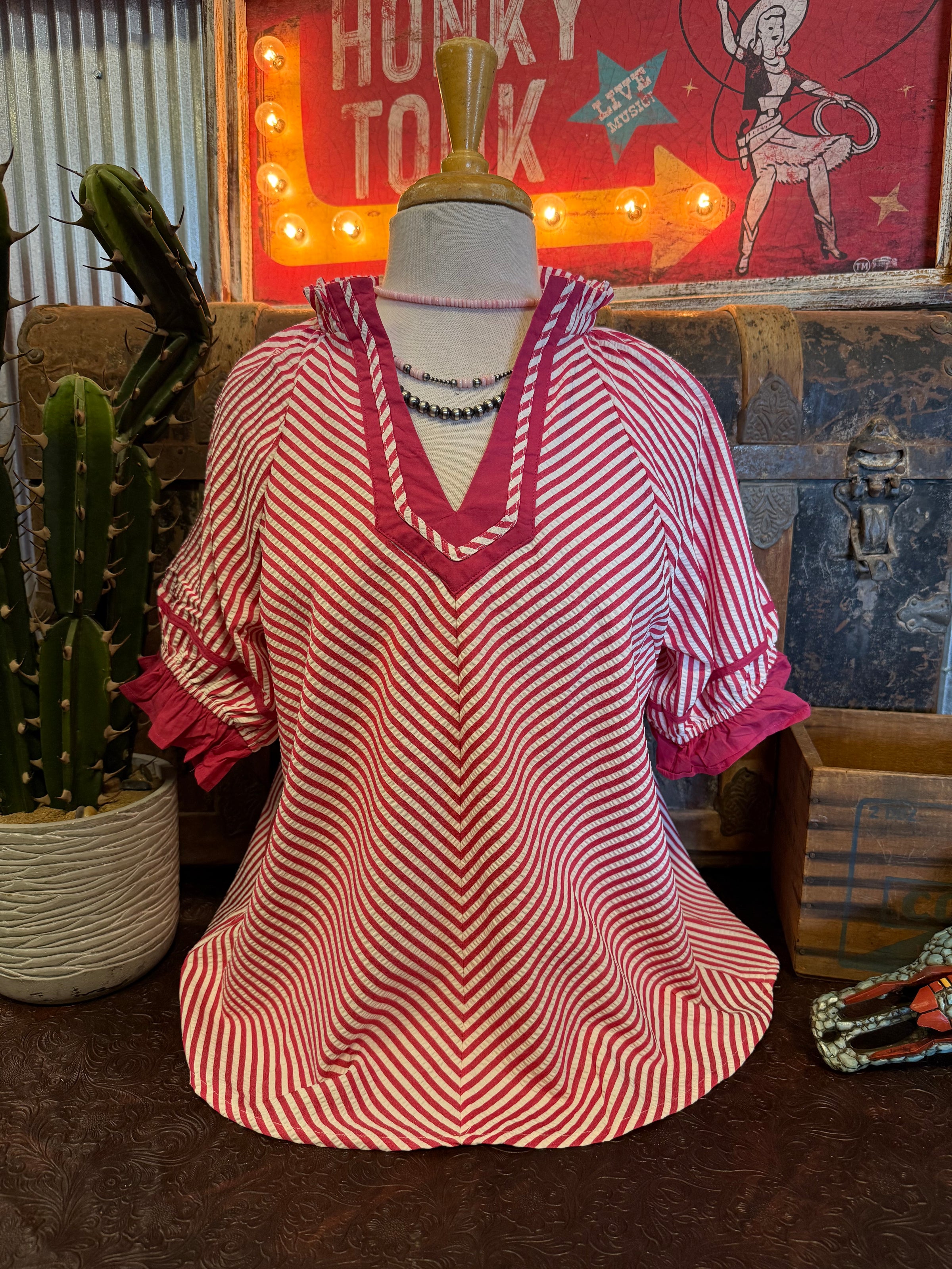 UM Raspberry Stripe SS