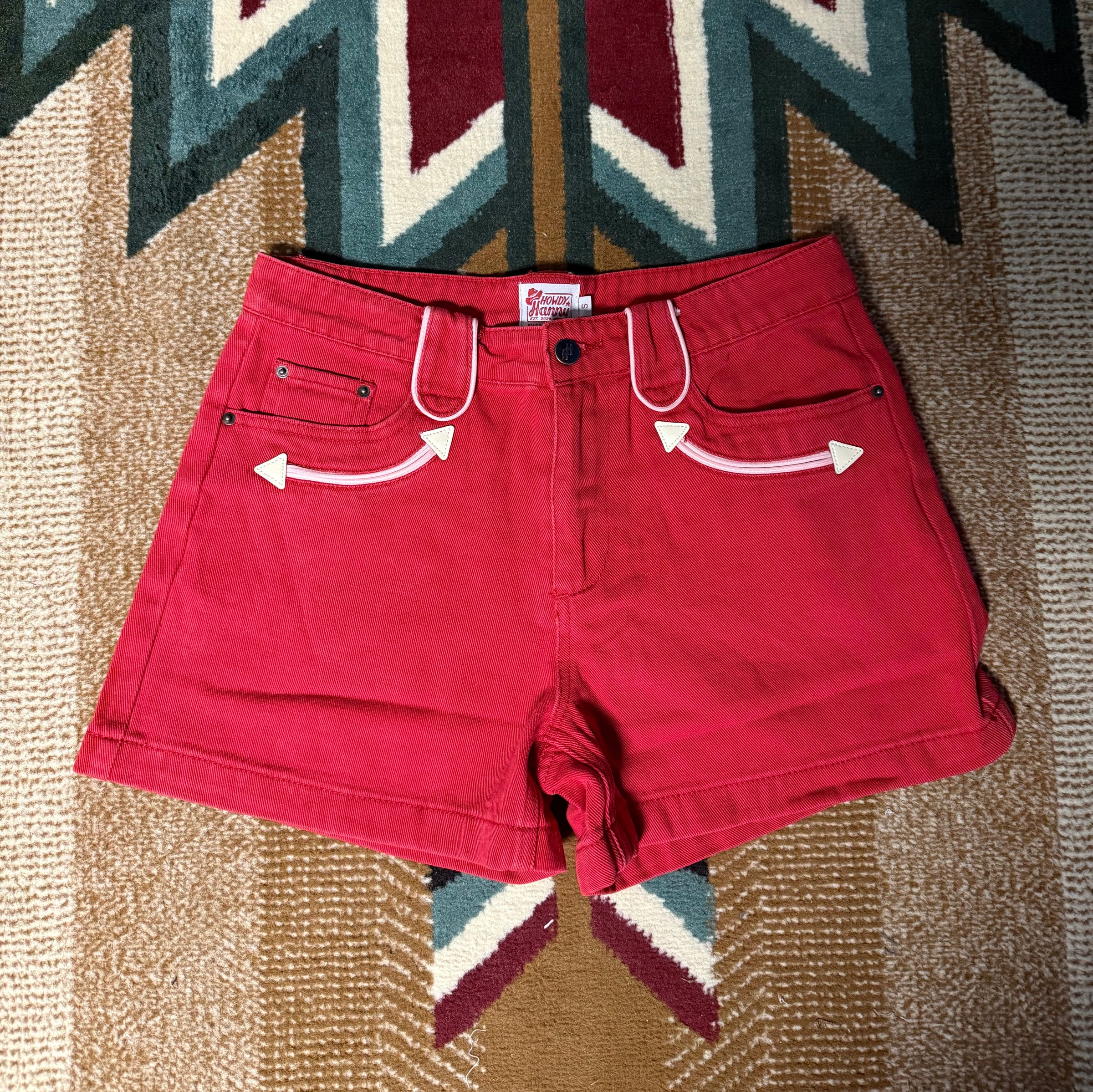 HH Red Smiley Pocket Shorts