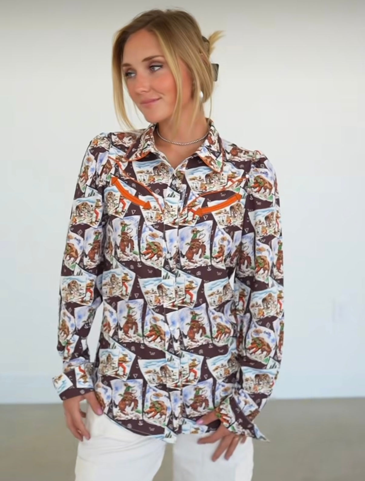 HH Cowboys Stamp Pearl Snap