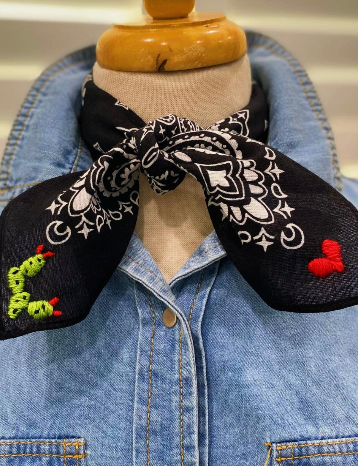 PP Cactus Black Bandana