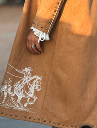 LB Camel Suede Trench Coat