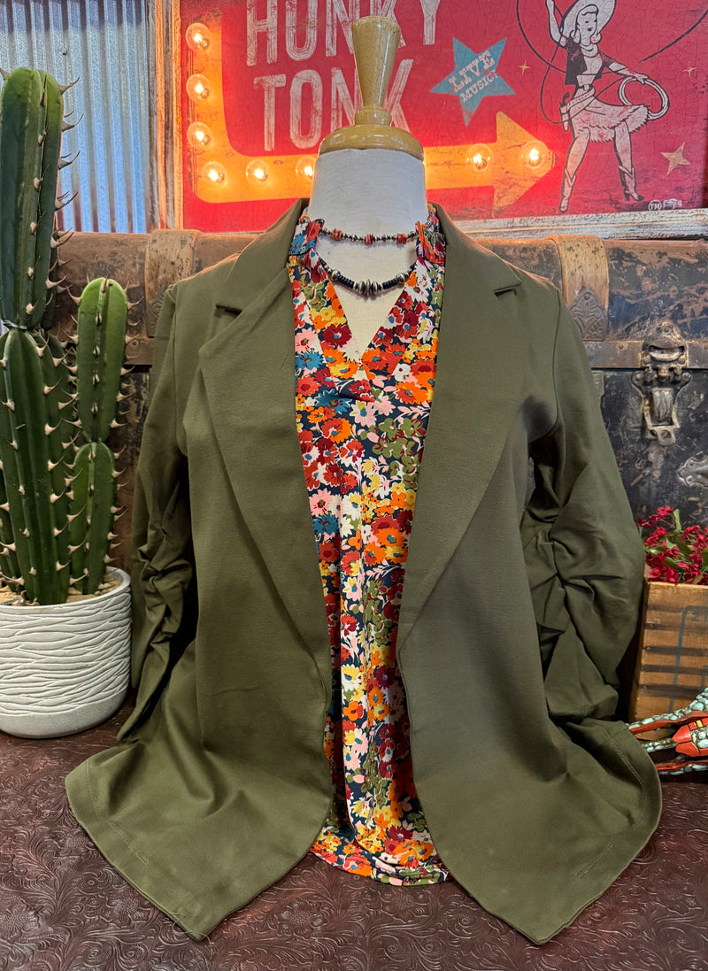 DS Olive Blazer