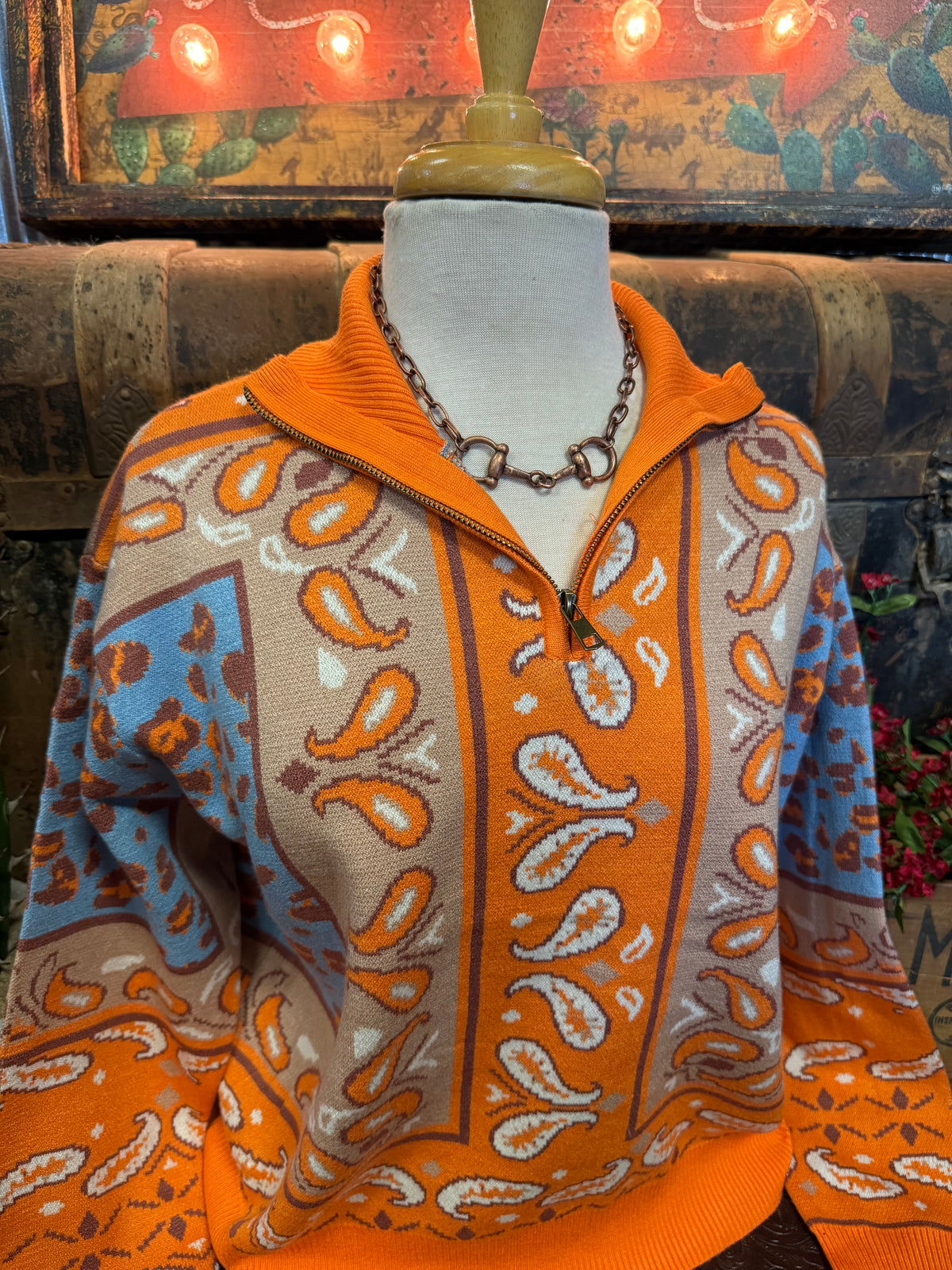 MR Orange Caramel 1/4 Zip