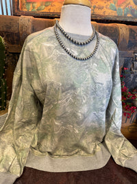 VJ Green Camo LS Top