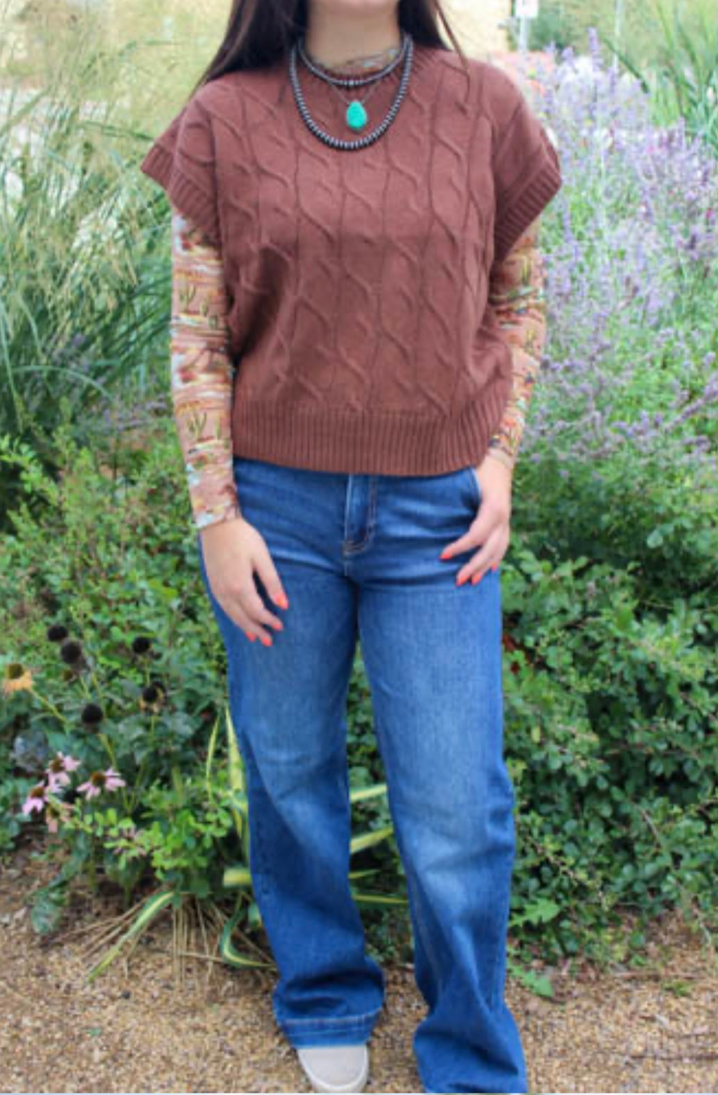 HF Brown Sweater Vest