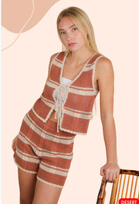 VJ Desert Top/Shorts Set