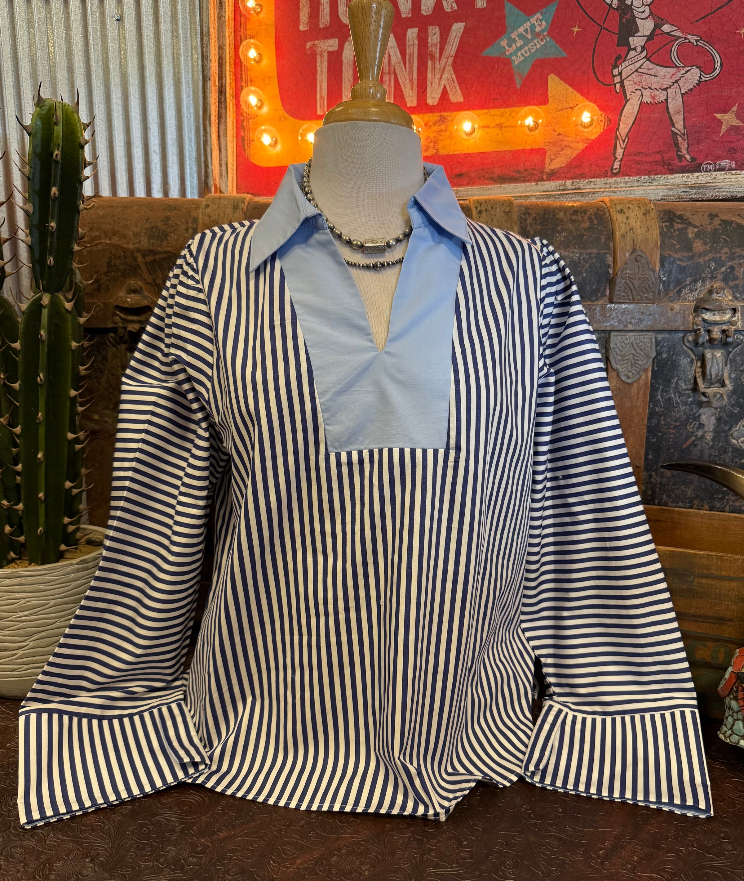 JD Blue White Stripe