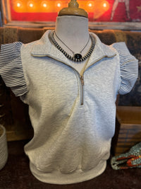 UM Heather Grey Half Zip