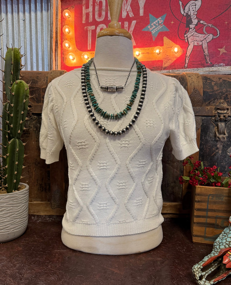 LS Short Sleeve Sweater