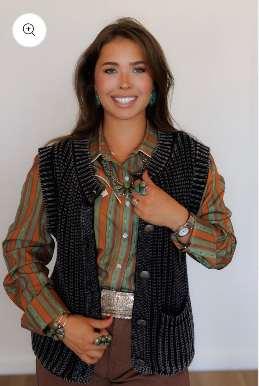 HH Black Sweater Vest