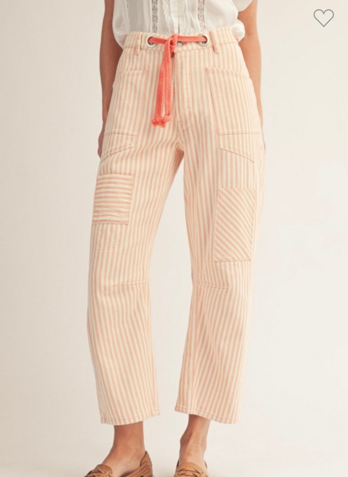 JD Peach Stripe Pants
