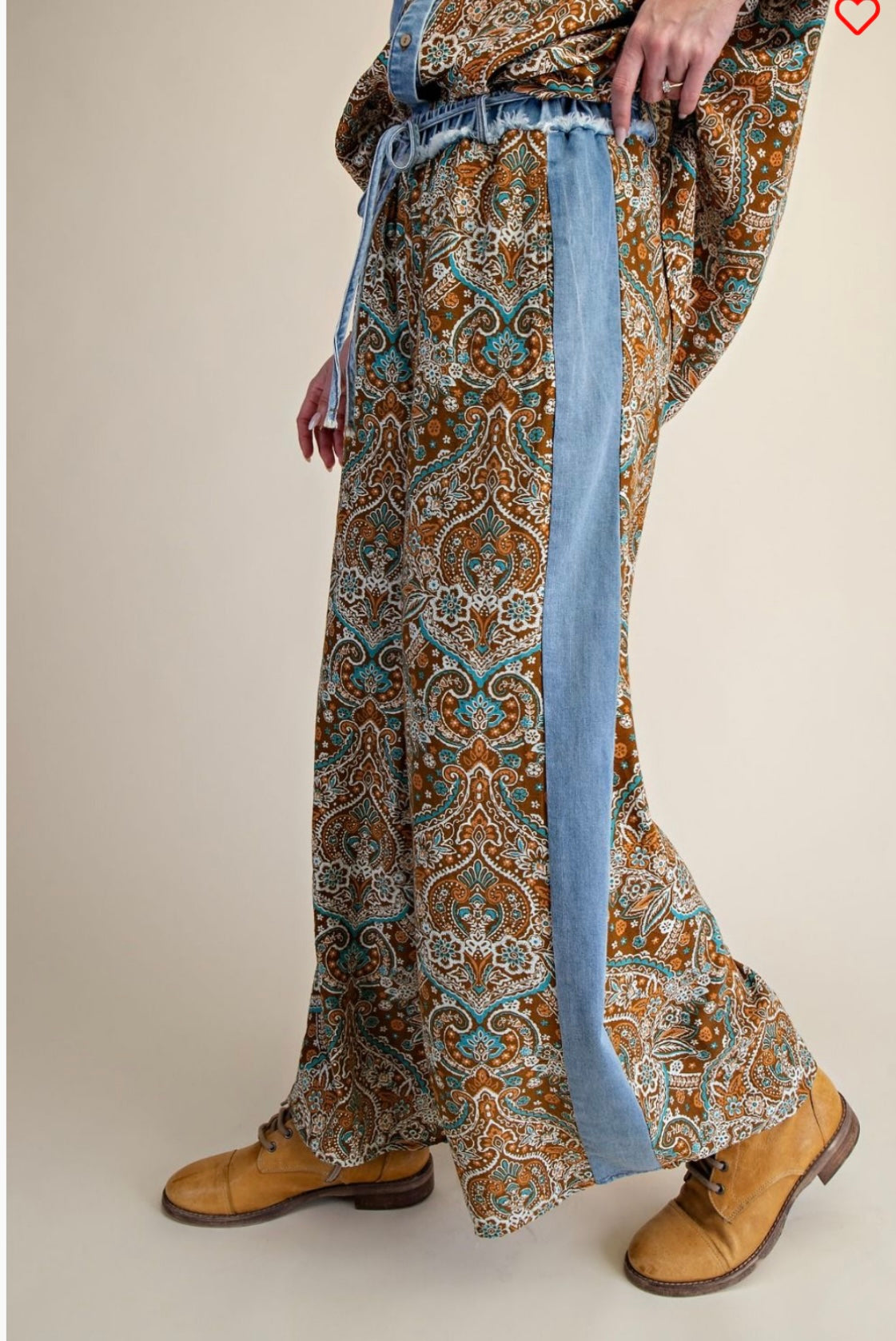 ES Brown Paisley Pants