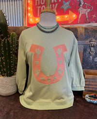 JD Sage Horseshoe Top