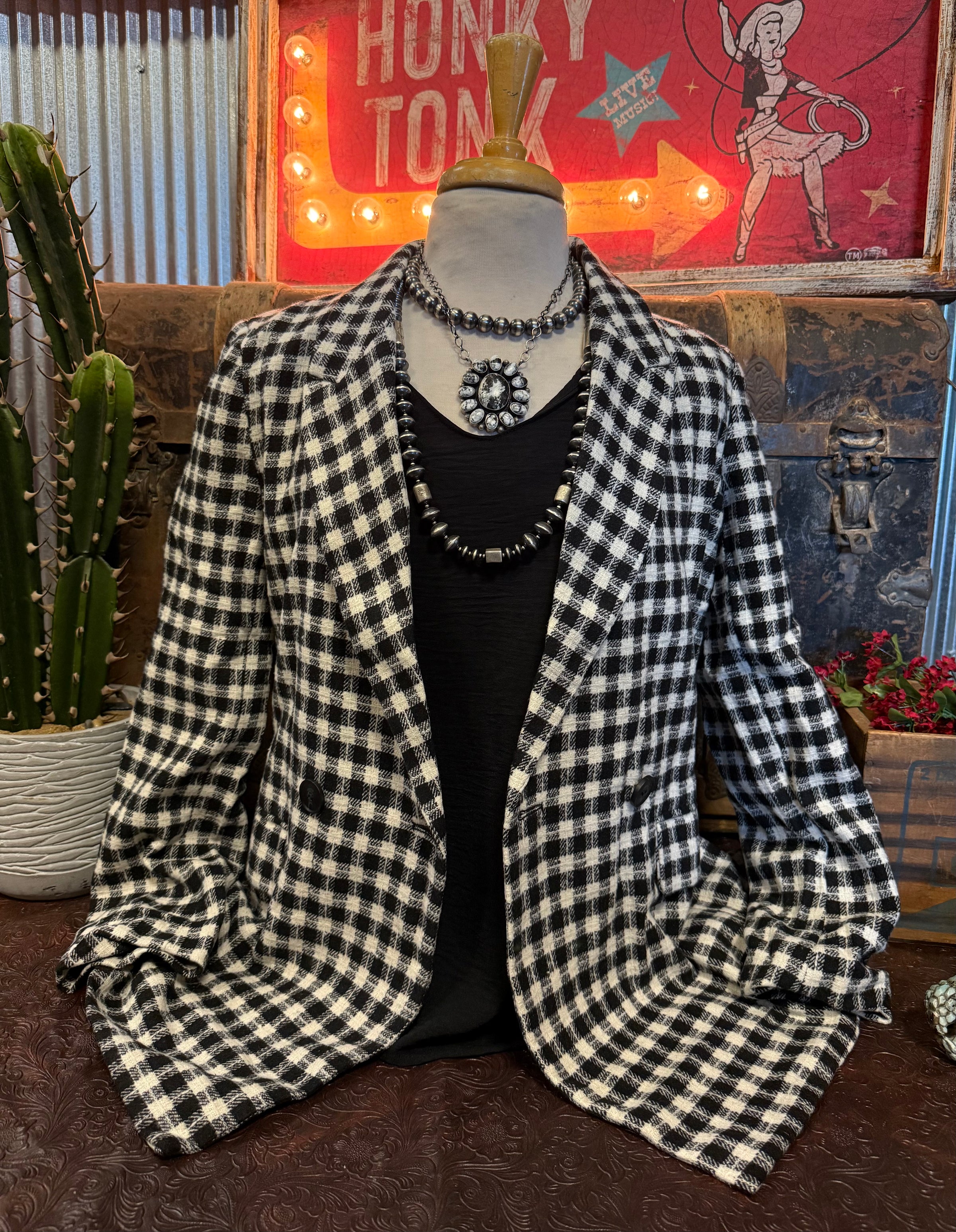 PS Black and Ivory Blazer
