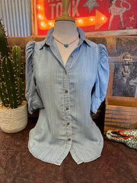 VL Denim Puff Sleeve BU