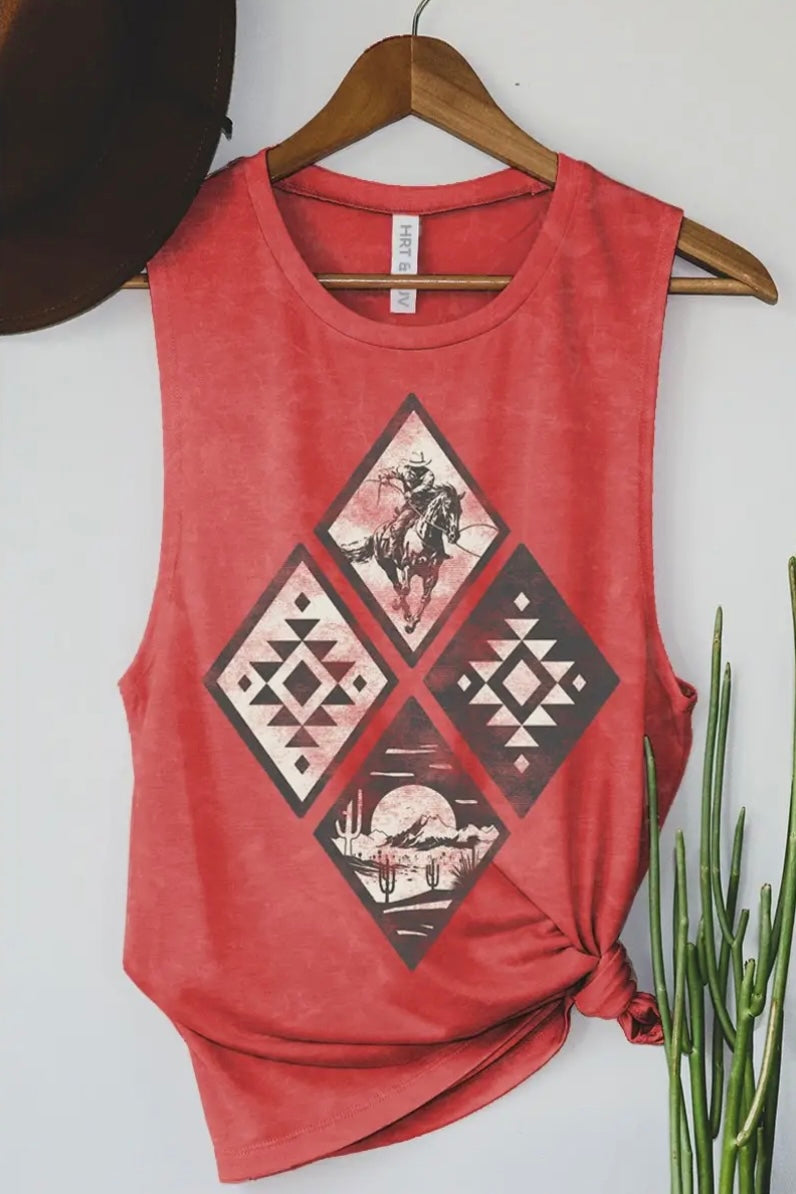 HL Cowboy Aztec Tank