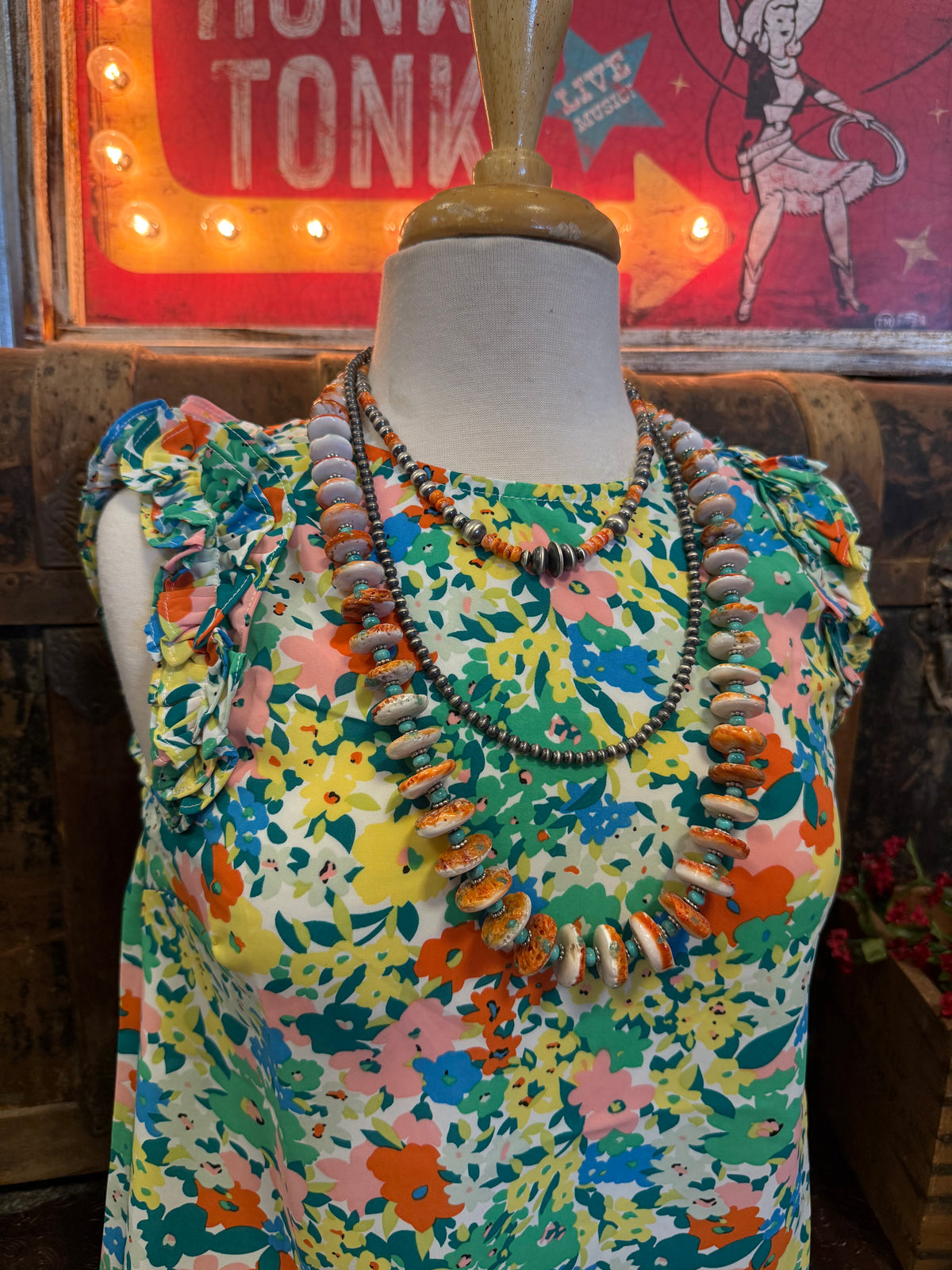 DR Green Floral Sleeveless