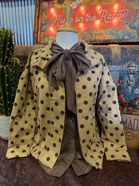 AW Taupe Polka Dot Jacket