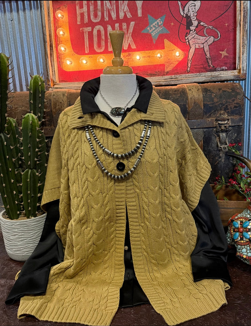 YF Mustard Poncho