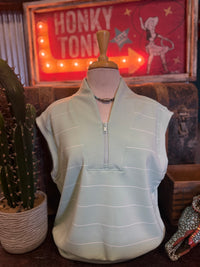 RM Soft Mint/Cream Stripe