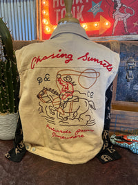 UD Oatmeal Western Print Vest