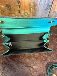 WL Tooled Leather/Hide Wallet