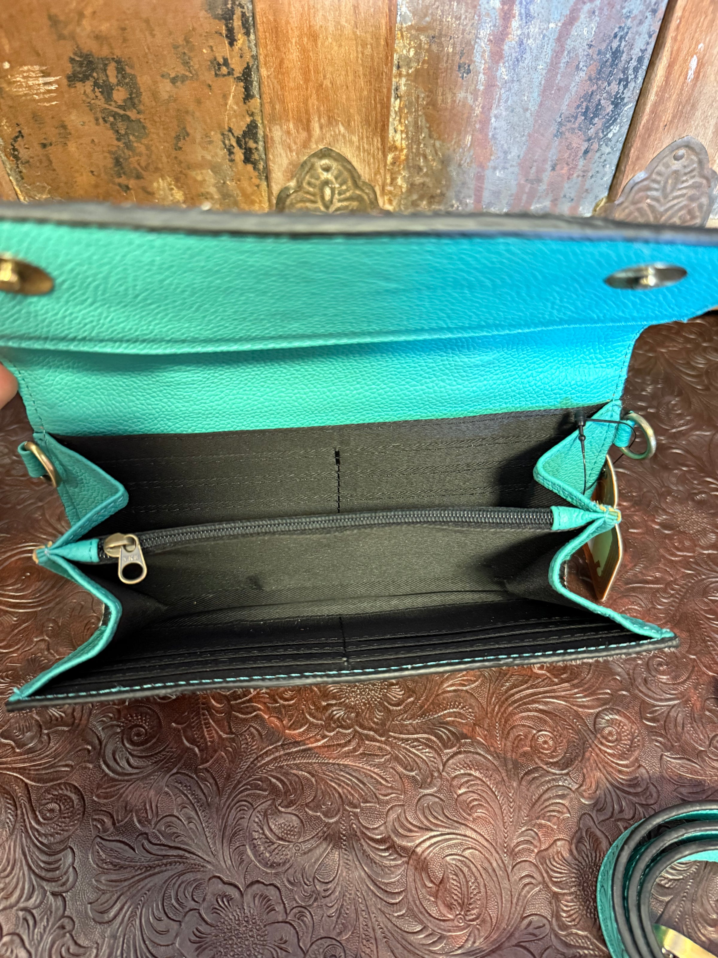 WL Tooled Leather/Hide Wallet