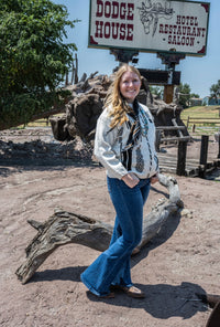 VL Oatmeal Aztec Sweater
