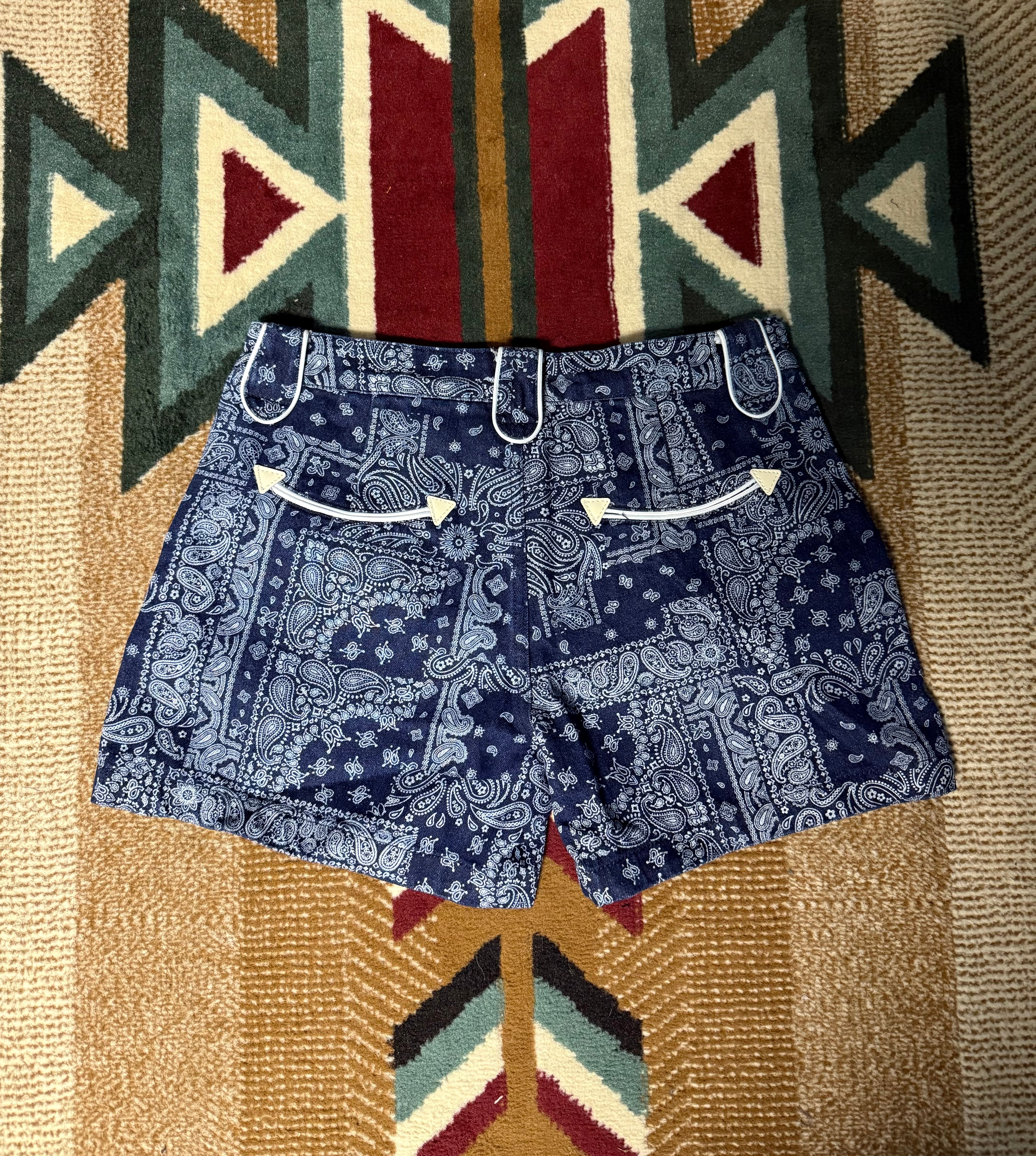 HH Navy Bandana Shorts – The Crystal Boot