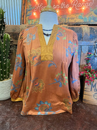 ES Suede Floral LS