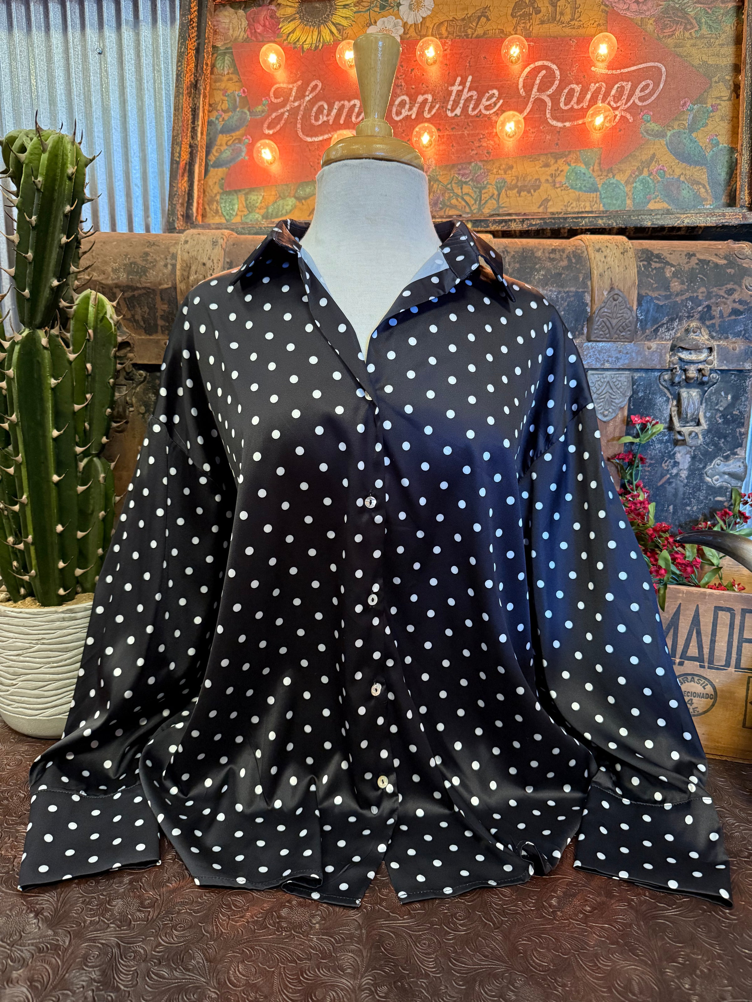 VL Black/White Polka Dot BU